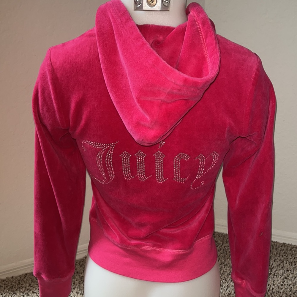 Juicy Couture Bling Velour Jacket Hoodie